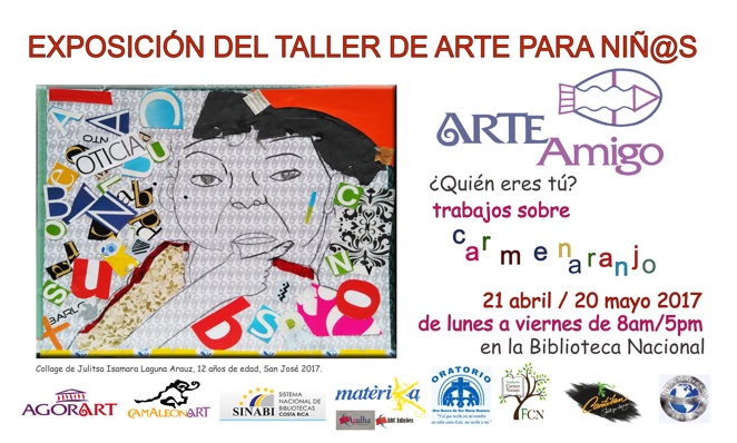 Niños pintan sobre Carmen Naranjo y exponen en la Biblioteca Nacional