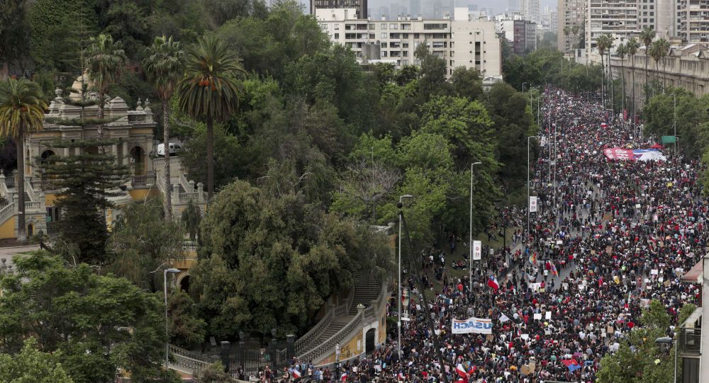 La histórica y multitudinaria manifestación en Chile