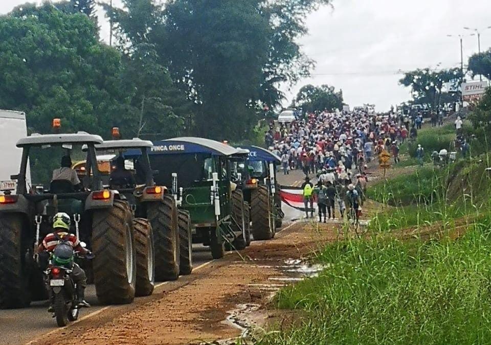Marcha contra los bloqueos inunda calles de Pavón de Los Chiles: Siga aquí resumen de situación actual