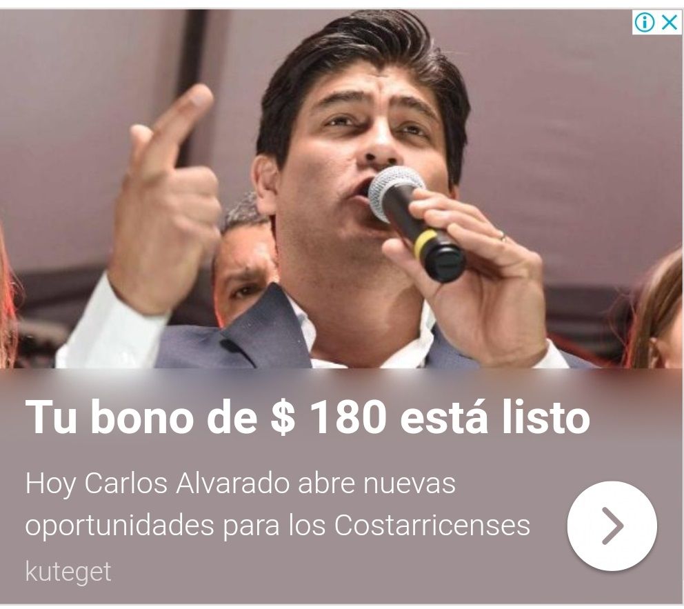 Anuncio de Google usa imagen y falsas declaraciones de presidente Alvarado para estafa