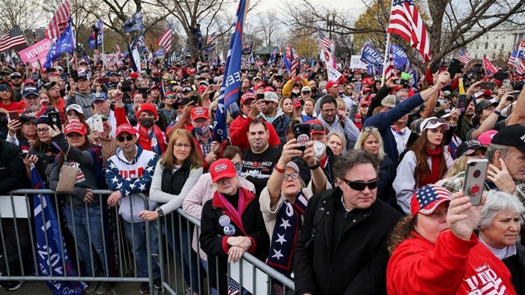 Manifestacion pro Trump EE UU