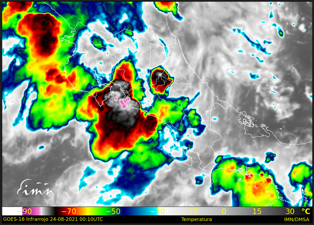 Estado-tiempo-CR-Pacifico-central Fuertes lluvias con rayería persisten en Pacífico Central y partes del Valle Central: 200 incidentes reportados