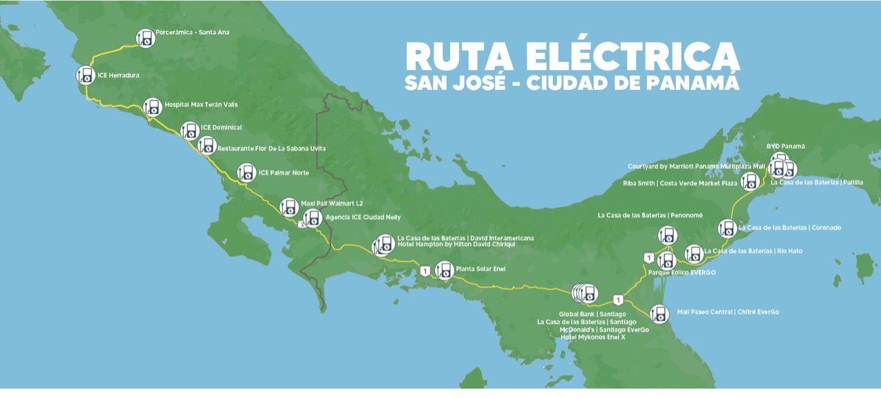 San José y ciudad de Panamá estrenan ruta vial eléctrica para celebrar abolición del ejército