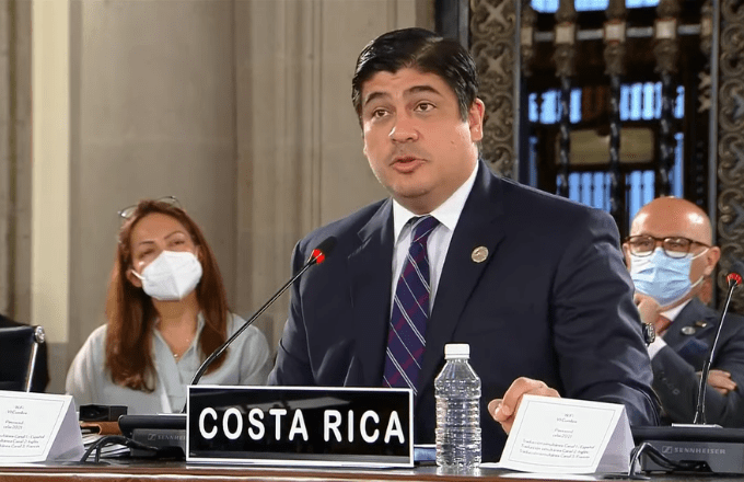 Mandatario costarricense a la ONU: “La ruta valiente y humanista es la paz”