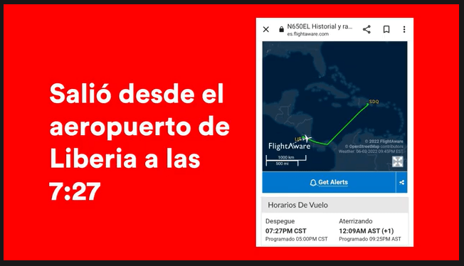 Rodrigo Chaves da a conocer que Figueres salió ‘en secreto’ ayer hacia República Dominicana ◘ Video