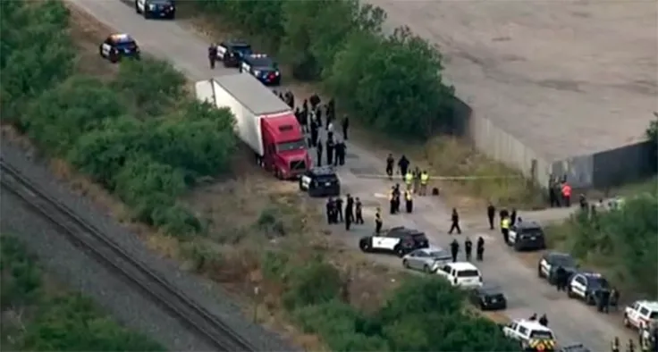Muerte-trailer-Texas El criminal caso de la muerte de 46 inmigrantes en un furgón Texas
