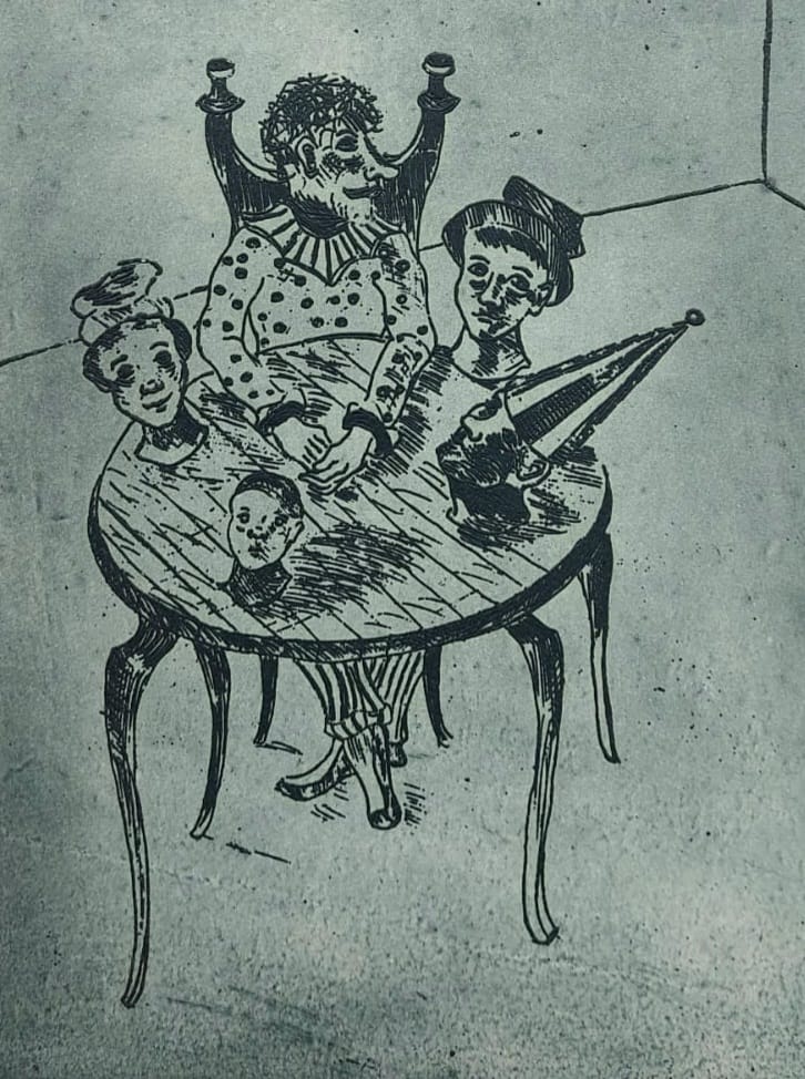 lustración Títeres sin cabeza Títeres sin cabeza.
