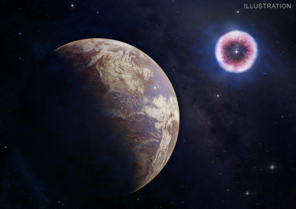 Ilustracion planeta uv