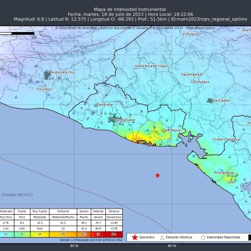 Terremoto en El Salvador.