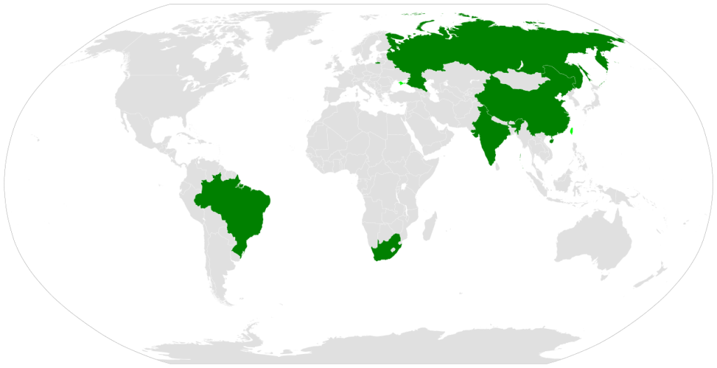 BRICS mapa