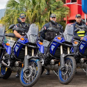 Fuerza Pública estrena 150 motocicletas nuevas