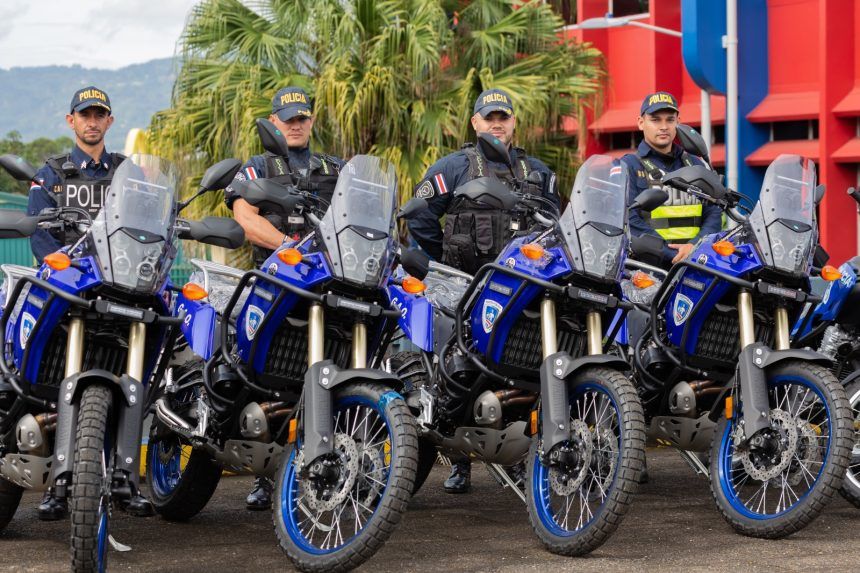 Fuerza Pública estrena 150 motocicletas nuevas