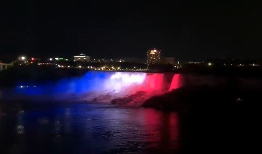 (Imágenes) La bandera en las cataratas del Niágara y la antorcha en Catar: Celebraciones patrias en el mundo