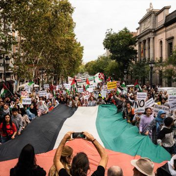 Madrid se manifiesta en apoyo a Palestina Hay 170 camiones esperando luz verde: Entra un segundo convoy de 17 camiones con ayuda humanitaria para Gaza