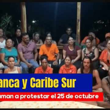 Convocan a la gran protesta nacional del 25 de octubre.