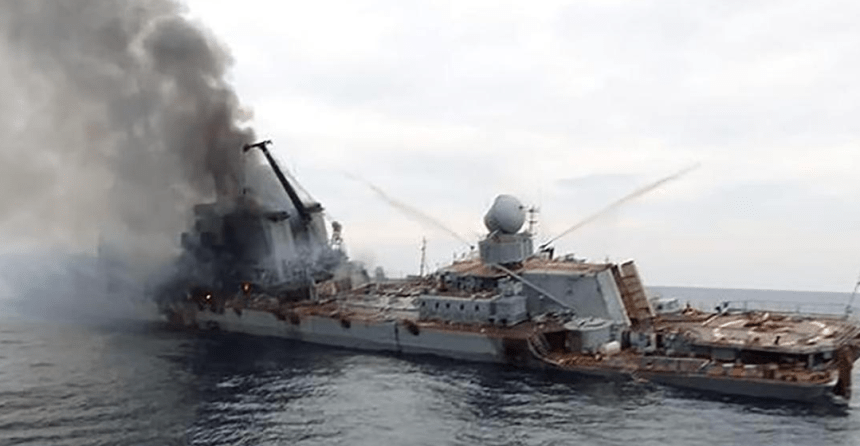Un raro fenómeno atmosférico facilitó a Ucrania hundir un crucero ruso