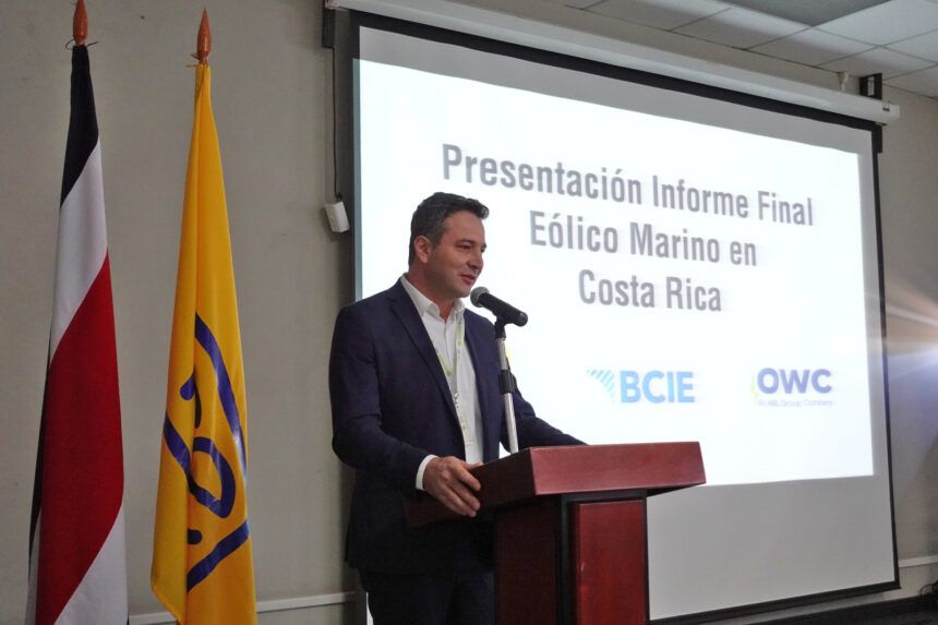 explotación de energía eólica marina en Costa Rica con el ICE.