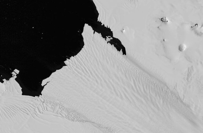 Los anclajes submarinos del hielo antártido.