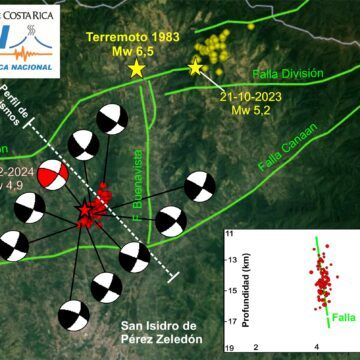 más 82 Sismos en Pérez Zeledón se originan en nueva falla que se manifiesta por primera vez