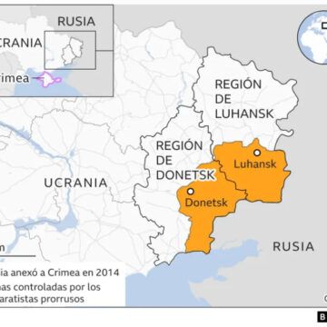 Mapa Donestk y Luhansk ¿Qvo vadis Ucrania? (2)