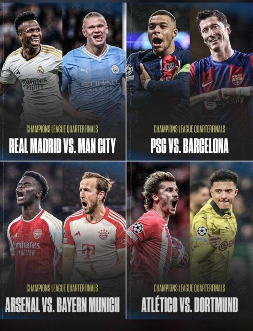 Real Madrid se encontrará con el City en los cuartos de final de la Champions League