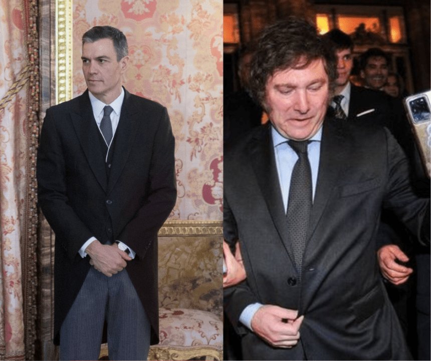 Javier Milei insulta al presidente español Pedro Sánchez y España llama a consultas a su embajadora en Argentina