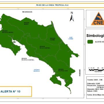 CNE emite alerta verde para todo el país por entrada de nueva onda tropical