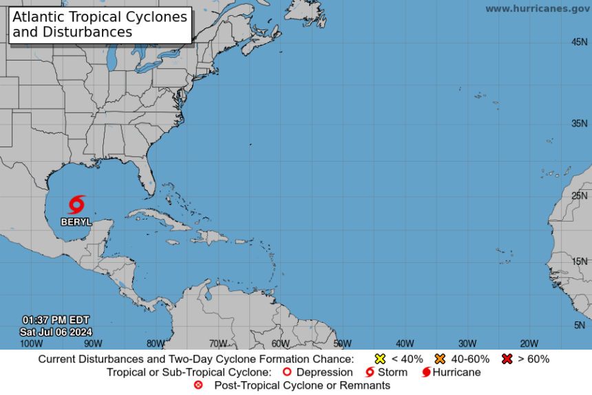 Beryl retoma fuerza en el Golfo de México y se dirige a Houston