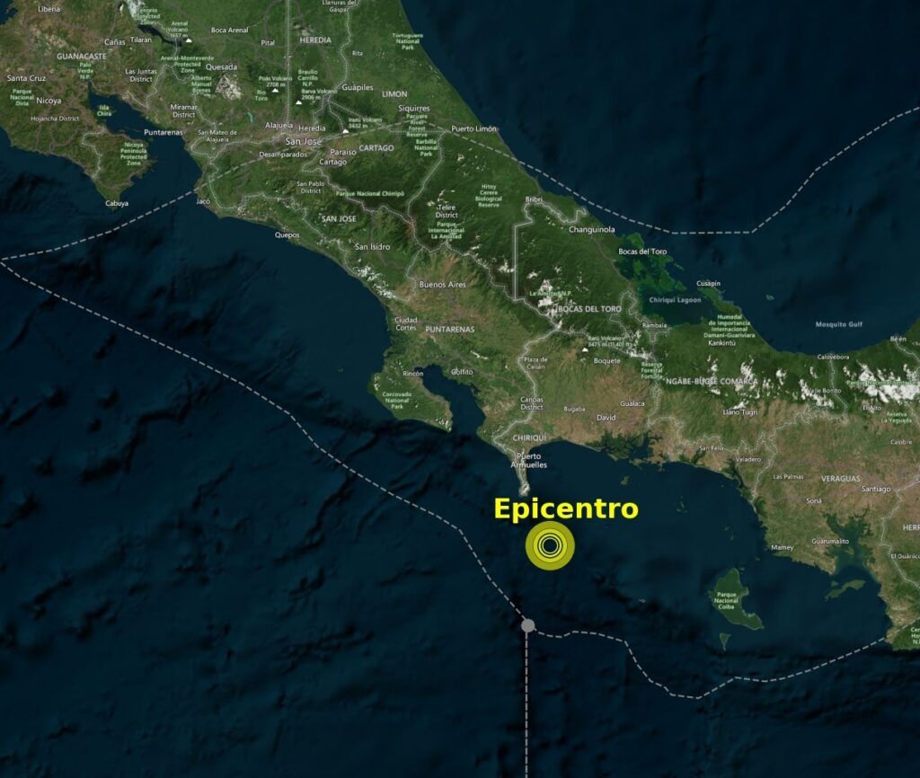 Seguidilla de temblores fuertes en Punta Burica