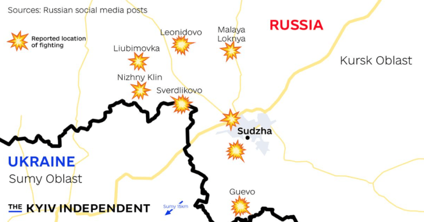 Inesperada ofensiva ucraniana: Rusia admite que 28 localidades de Kursk están bajo control ucraniano pero presume haber eliminado más de 1.600 soldados