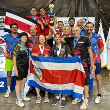 Costa Rica se corona campeón absoluto del Campeonato Centroamericano Máster de Tenis de Mesa