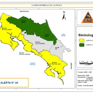 Concluye alerta roja en Pacífico: CNE baja las alertas una categoría en cada región