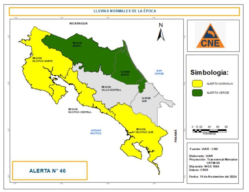 Concluye alerta roja en Pacífico: CNE baja las alertas una categoría en cada región