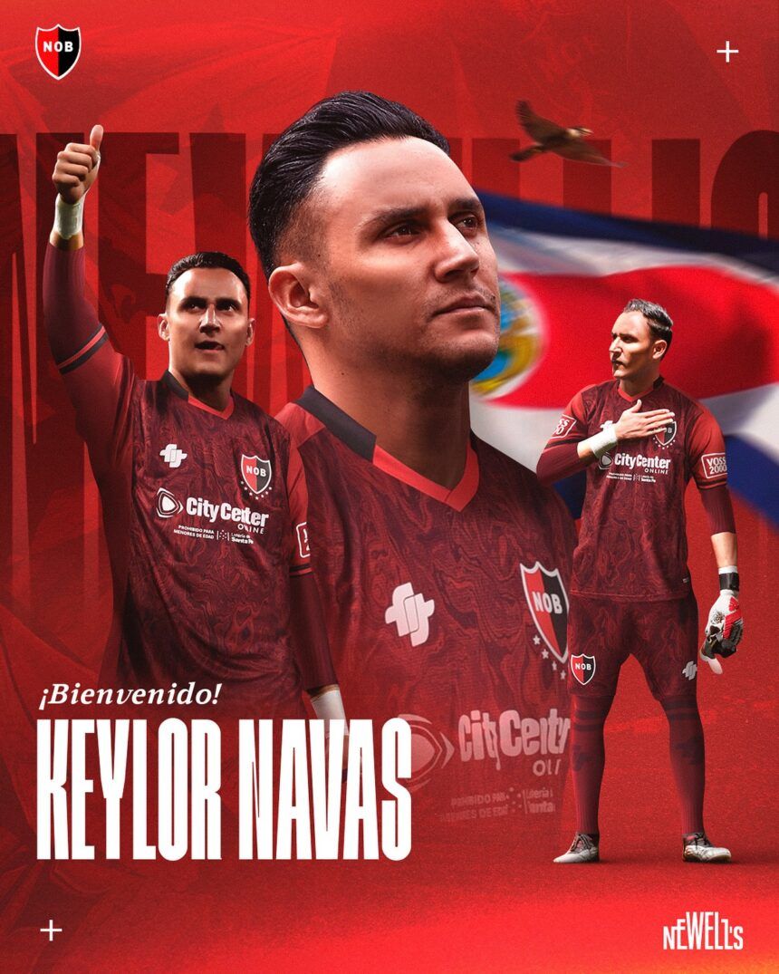 Keylor Navas confirmado en el club argentino Newell’s Old Boys