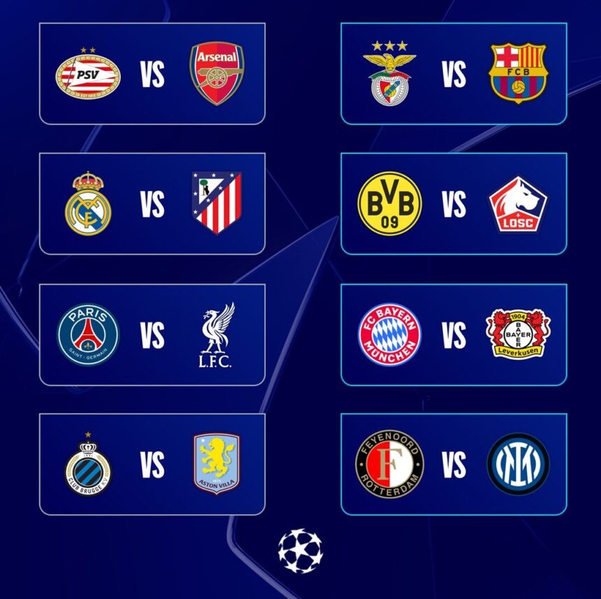 Se vienen los octavos de la Champions: aquí el calendario y otros detalles