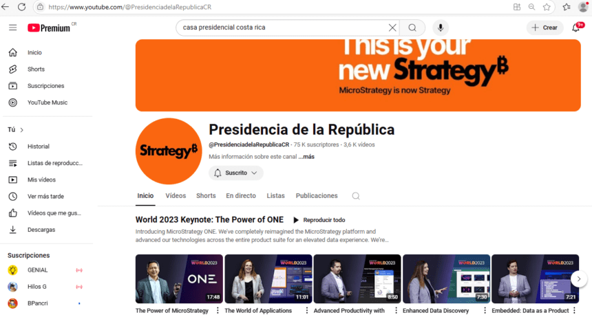 #Alerta | Hackean canal de You Tube de Casa Presidencial: Control fue recuperado por la tarde