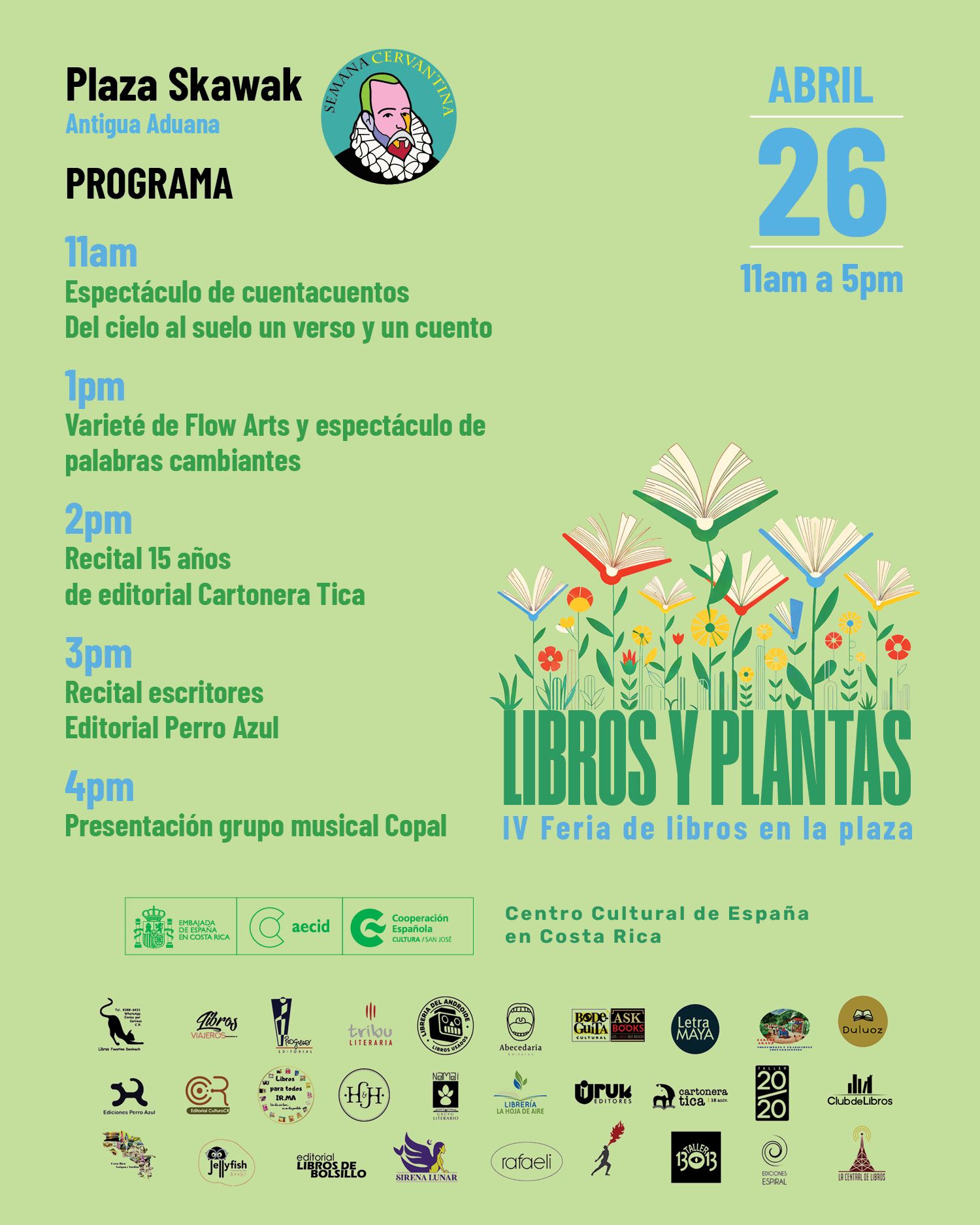 Dos ferias del libro a bajo costo en San José: Asamblea Legislativa y detrás de La Aduana tendrán libros para su encanto 8 Abril 2025 CCE LibrosPlantas2