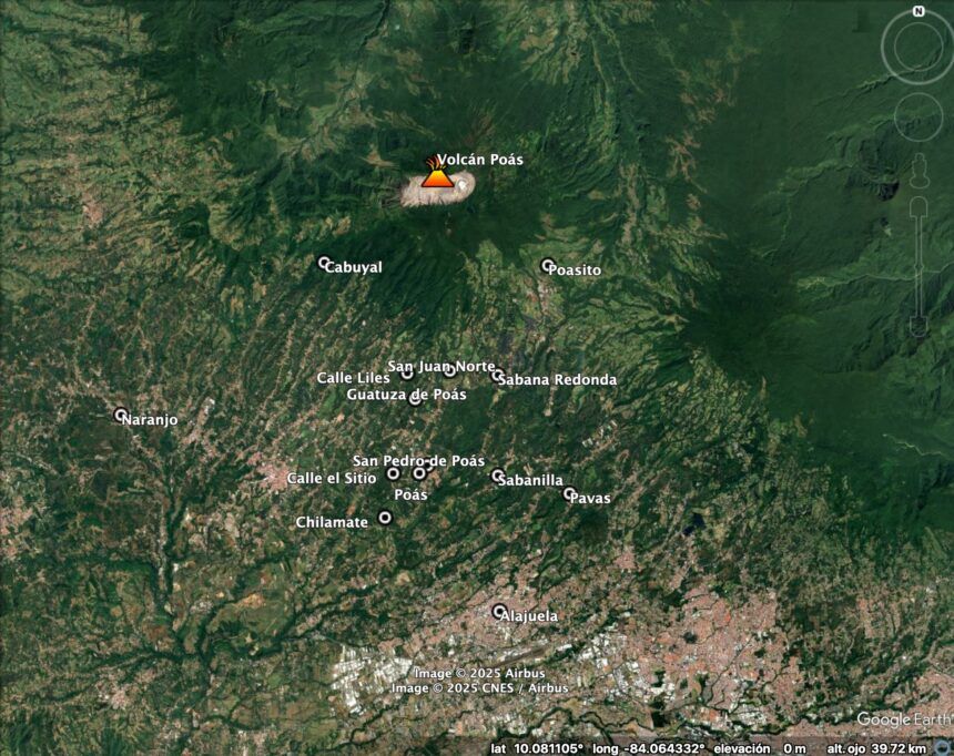 Videos: Crecen erupciones en el volcán Poás y la actividad podría durar incluso meses