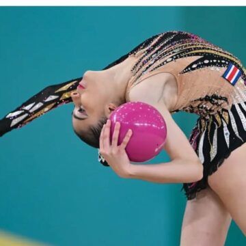 Videos: Gloriana Sánchez, primera costarricense en competir en la Copa Mundial de Gimnasia Rítmica