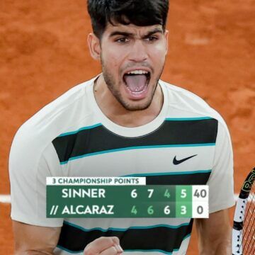 El tenista español Carlos Alcaraz gana la final más larga de la historia y se deja el Roland Garros