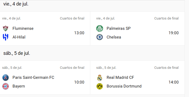 cuartos de final mundial clubes
