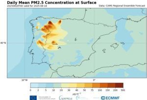 EuropaPress 6907415 concentraciones particulas finas incendios agosto 2025