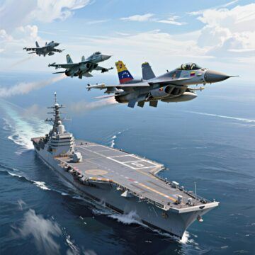 Aviones militares de Venezuela han sobrevolado buque gringo en aguas del Caribe: 33 países de CELAC denuncian despliegue militar de EEUU