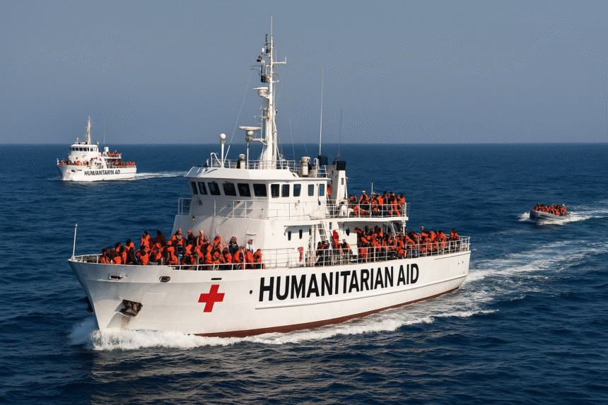 La mayor misión a Gaza de la Global Sumud Flotilla parte de Sicilia con más de 50 barcos