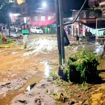 La Cruz de Florencia Crecida de quebrada deja sin bienes a 10 familias en barrio de Florencia de San Carlos