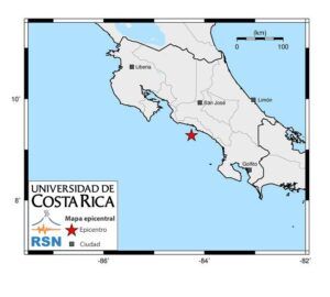 Esto se sabe del terremoto de 6.1 en Quepos y despertó a la población cerca de las 10 PM del martes
