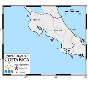 RSN Quepos Esto se sabe del terremoto de 6.1 en Quepos y despertó a la población cerca de las 10 PM del martes