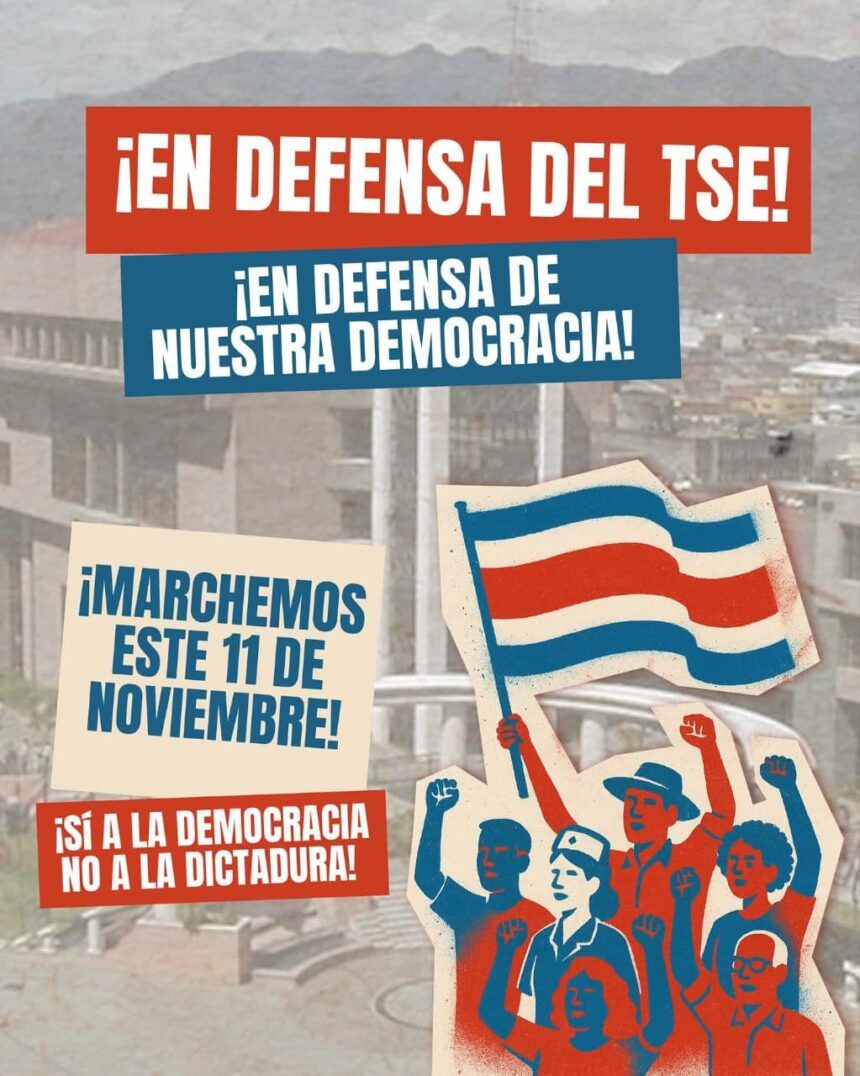 Cientos de organizaciones convocan a 2 manifestaciones nacionales en apoyo al TSE, la defensa de la democracia y en contra del Gobierno (8 y 11 de noviembre)