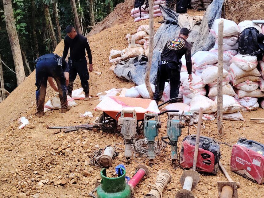 Coligalleros aprovecharon fiestas de año nuevo para retomar extracción ilegal en cerro Las Conchuditas de Cutris: decomisados 3000 sacos con sedimentos
