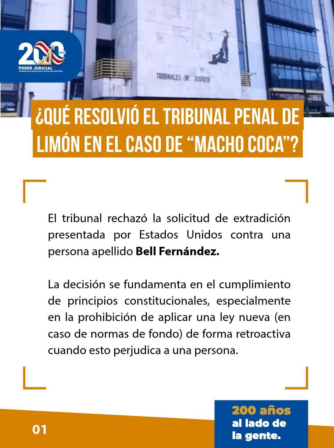 ¿Por qué no se puede extraditar a "Macho Coca"? Poder Judicial recuerda que la ley no es retroactiva 26 Bell 1